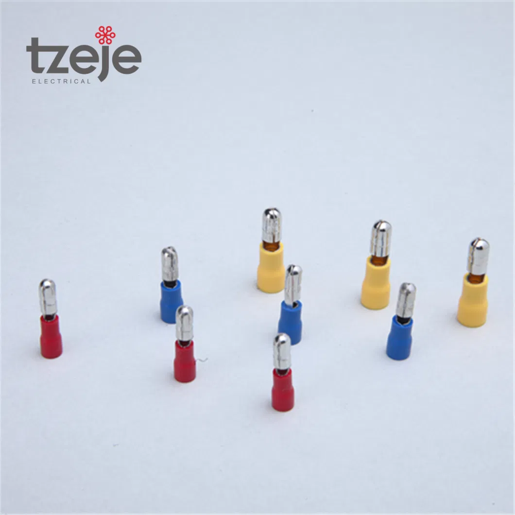 6mm Wire Connection Brass Male Bullet Insulated Terminal