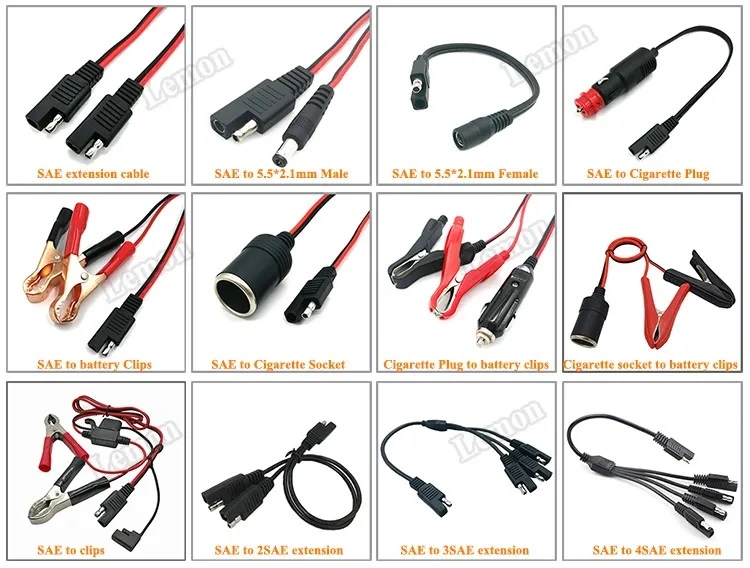 2FT 10A Fuse SAE to O Ring Battery Connectors Terminal Wiring Harness