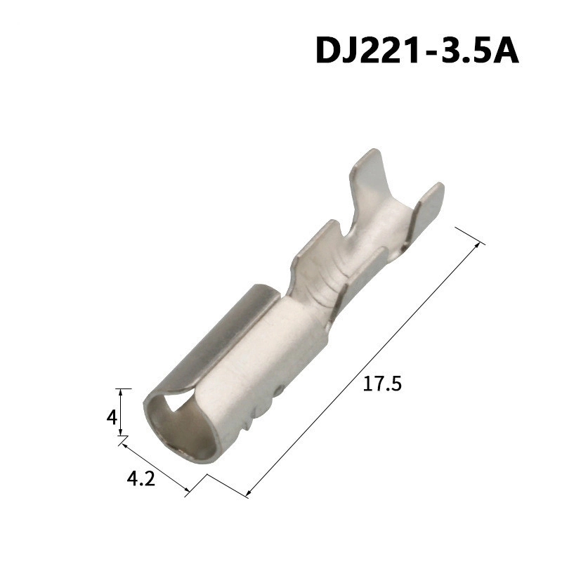 3.5 Bullet Terminal Male and Female Cable Wire Harness Butt Joint Terminal Pluggable Wire Pair Connector Cold Pressing Quick Connection Terminal