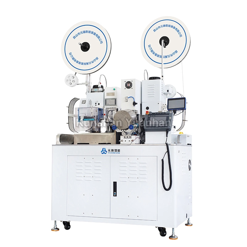 Fully Automatic Double Head Wire Cable Waterproof Seal Plug Inserting Terminal Crimping Machine