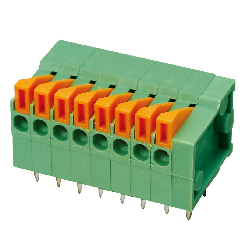 Mu0.5sp-HD2.54 PCB Terminal Block Spring Connection European Terminal Block