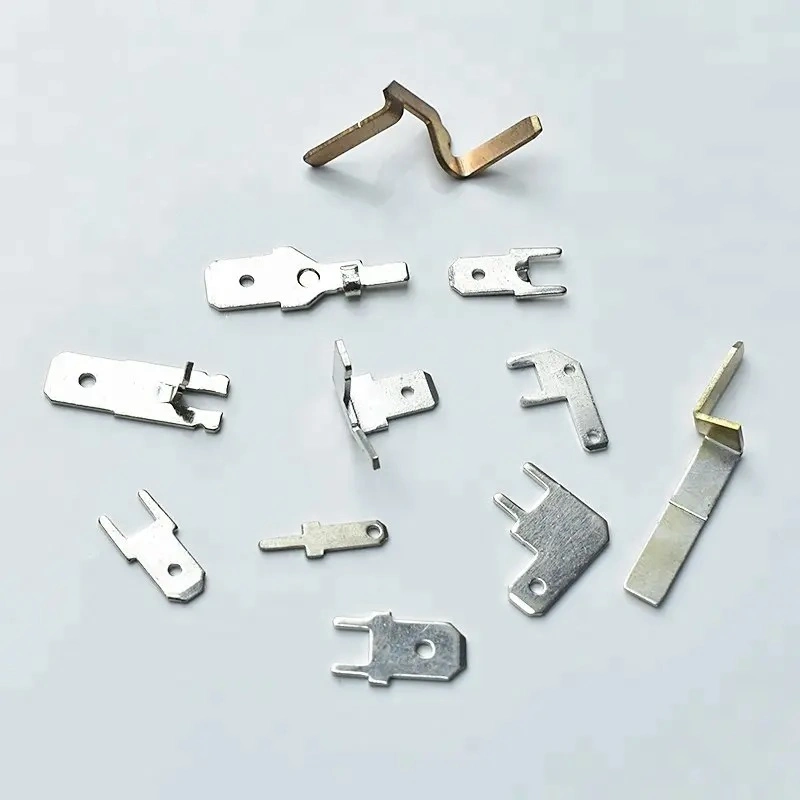 Uninsulated Electrical Male Spade Tab PCB Terminals Solderless Hardware Stamping Part Wire Terminals Connector