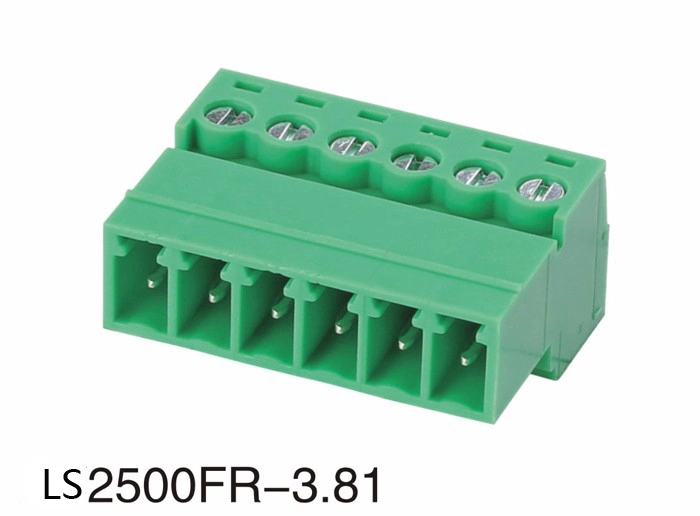 Ce/RoHS/VDE Certification 3.81mm/5.08mm 2-24 Pin/Way Pluggable Terminal Block 2500fr