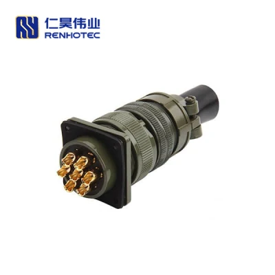 Terminale circolare 7 POS per montaggio su cavo a saldare MIL-DTL-5015 CONN