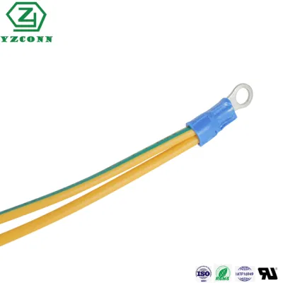 Cavo con terminale ad anello tipo R cavo di messa a terra isolato Lavorazione del filo elettronico
