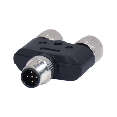 M8 M12 1 maschio a 2 femmina 4 pin Y Connettore terminale