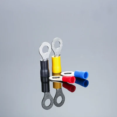  Morsettiera per connettore isolato ad anello 50PZ RV5.5-4 cavo giallo terminazione elettrica a crimpare con cavo a. Tappo W. G 12-10