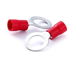 100 PZ. Anello M8 misura 22-16 a crimpare con giunzione rapida isolata elettrica Connettori terminali