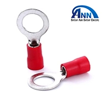 100 PZ. Anello M8 misura 22-16 a crimpare con giunzione rapida isolata elettrica Connettori terminali