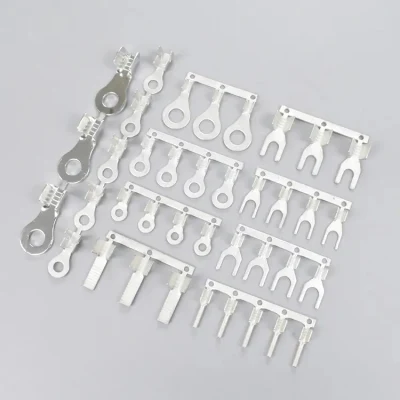 110 187 250 terminali per connettori elettrici a crimpare 2,8 mm 4,8 mm 6,3 mm Terminale con cablaggio personalizzato Faston Spade femmina in ottone