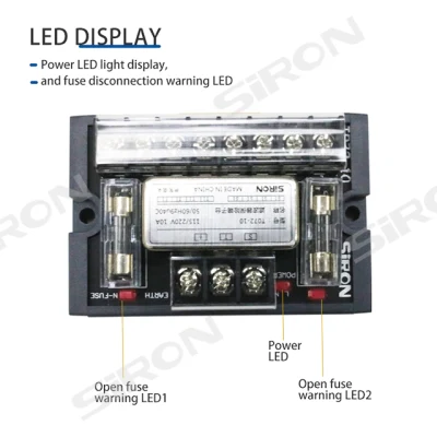 SIRN Design speciale per il circuito di controllo AC LED funzione 3 in 1 Avviso morsettiera filtro alimentatore