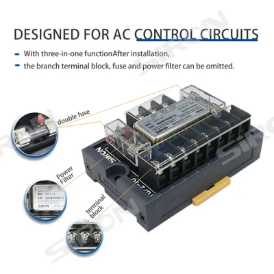 SIRN Design speciale per il circuito di controllo AC LED funzione 3 in 1 Avviso morsettiera filtro alimentatore