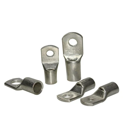 Terminali a crimpare in rame per batterie con parti di staming per tubi in ottone personalizzati Connettore ad anello per filo ad occhiello per il cavo