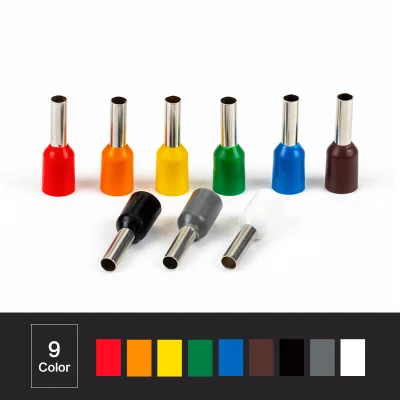 Cavo E2508 con ghiera isolata a crimpare per pin Bootlace da 2,5 mm 14 AWG Terminali terminali per cavo
