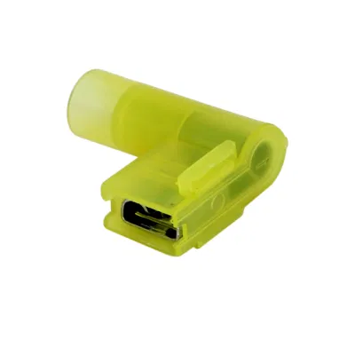 Nylon fldny femmina rosso blu ad angolo retto 90 gradi Terminale a bandiera Spade 250