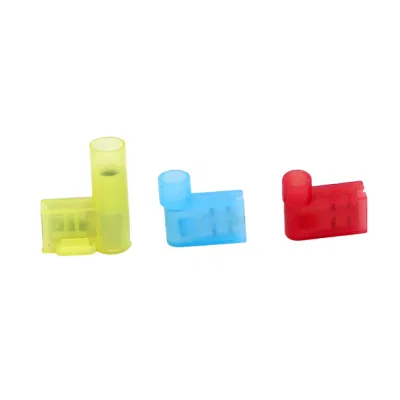 Nylon fldny femmina rosso blu ad angolo retto 90 gradi Terminale a bandiera Spade 250