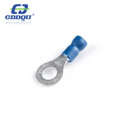  Terminale ad anello a crimpare isolato in ottone stagnato serie RV