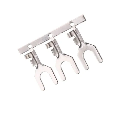 110 187 250 terminali per connettori elettrici a crimpare 2,8 mm 4,8 mm 6,3 mm Terminale con cablaggio personalizzato Faston Spade femmina in ottone