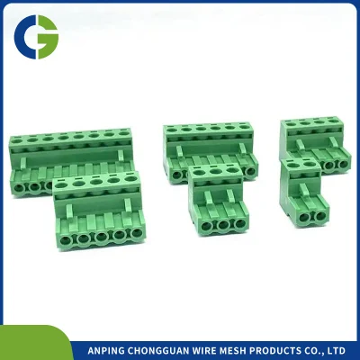 10% di sconto sulla morsettiera a innesto per montaggio su circuito stampato verde in plastica Morsettiera senza vite con fissaggio a vite per connettore