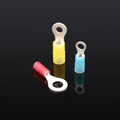  Connettore a crimpare in rame puro con cavo elettrico isolato ad anello in nylon Utilizzare per il prigioniero AWG22-10