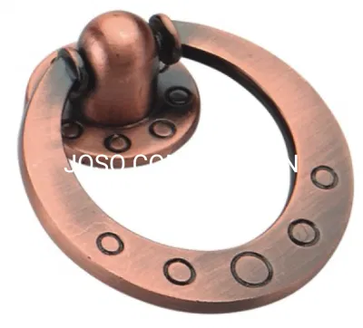  Maniglia ad anello in lega di zinco manico in rame antico maniglia per mobili