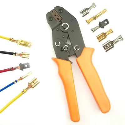110 187 250 terminali per connettori elettrici a crimpare 2,8 mm 4,8 mm 6,3 mm Terminale con cablaggio personalizzato Faston Spade femmina in ottone