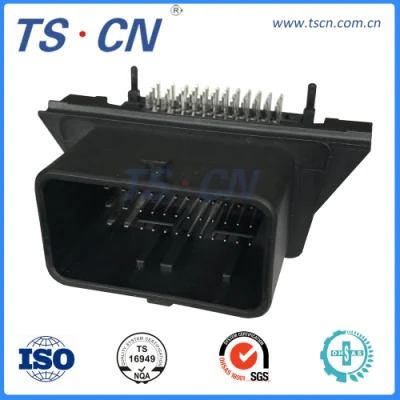  Il collegare di Molex per imbarcarsi sull&prime;intestazione verticale 48 del CMC del connettore dell&prime;ECU dell&prime;intestazione automobilistica del PWB Vie - il connettore dell&prime;automobile 48p di PN 500762-0481