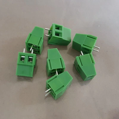 Morsettiera per circuito stampato a vite verde con passo da 5,0 mm 128 2p