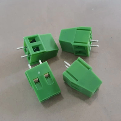 Morsettiera per circuito stampato a vite verde con passo da 5,0 mm 128 2p