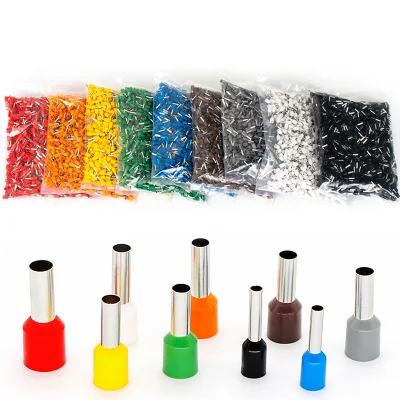 Cavo E2508 con ghiera isolata a crimpare per pin Bootlace da 2,5 mm 14 AWG Terminali terminali per cavo