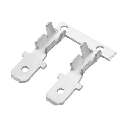  Connettore a filo Faston a forcella serie 110/187/250 2.8/4.8/6,3 mm pulsante rapido elettrico Terminali a catena maschio a crimpare con giunzione in ottone in bobina