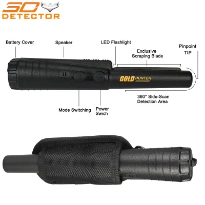  Gold Hunter Basic Pinpointer Metal Detector Mini portatile in metallo Rilevatore di metalli sotterranei oro