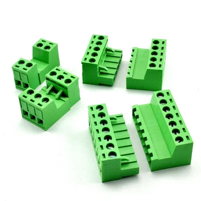 Morsettiera a montaggio crescente con morsetto a vite per circuito stampato 2,54 mm 3,5 mm 3,81 mm 5 mm 5,08 mm 7,5 mm Passo 10 mm 2 3 4 5 6 7 8 9 10 12 14 16 18 20 22 24 Morsettiera per circuito stampato a pin in ottone con gabbia