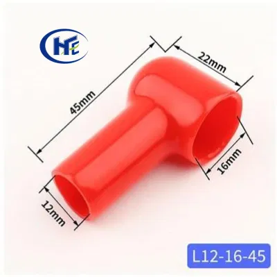 Protezione per cavo in PVC morbido da 16 mm2 anello in plastica con protezione per cavo in gomma Coperchio terminale flessibile in vinile 12-16-45