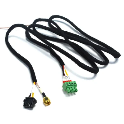  Morsettiera a vite per circuito stampato verde Phoenix Connector da 3,81 mm, elettrica personalizzata Gruppi di cavi