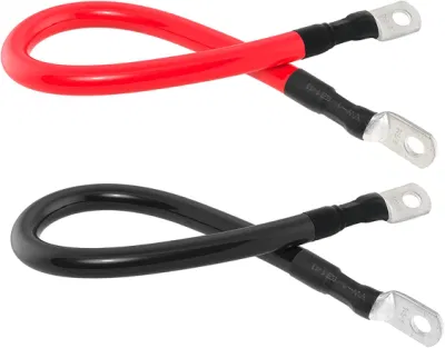  Cavo di massa rosso e nero cavo batteria per auto ad alta corrente Cavo solare con terminale ad anello premuto