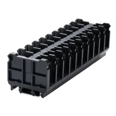 Morsettiera per guida DIN a barriera per connettore ad anello AWG 16-8