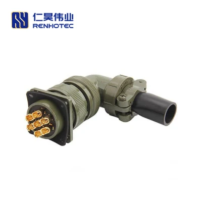 Terminale circolare 7 POS per montaggio su cavo a saldare MIL-DTL-5015 CONN