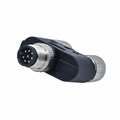 M8 M12 1 maschio a 2 femmina 4 pin Y Connettore terminale