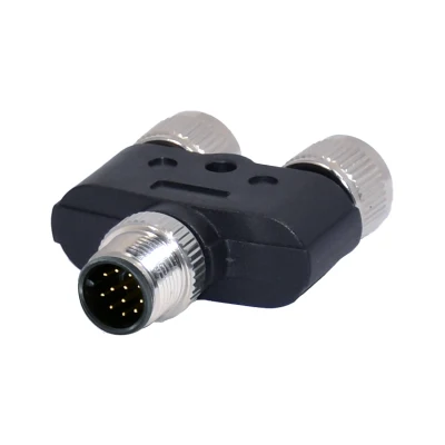M8 M12 1 maschio a 2 femmina 4 pin Y Connettore terminale