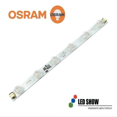 LED con display Osram con certificazione UL, bordo illuminato e doppio lato Profilo in alluminio in tessuto SEG Box con connettore a bulbo c.c.