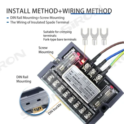 SIRN Design speciale per il circuito di controllo AC LED funzione 3 in 1 Avviso morsettiera filtro alimentatore