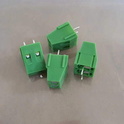 Morsettiera per circuito stampato a vite verde con passo da 5,0 mm 128 2p