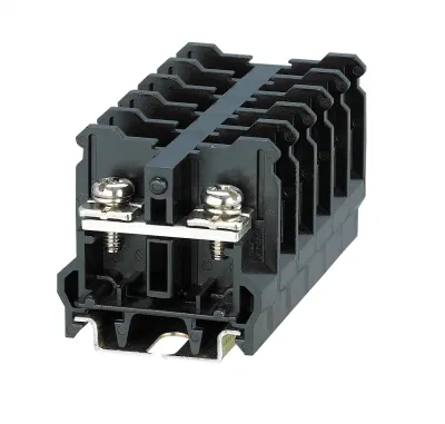  Morsettiera per guida DIN a barriera per connettore ad anello AWG 16-8