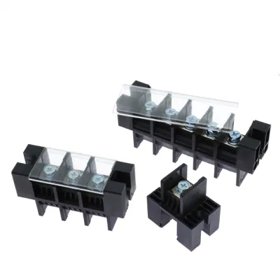 Morsettiere modulari con barriera ad alta corrente, terminale passante a vite Potenza 100 A.