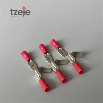 Terminale a forcella semi-isolato terminale a spina femmina isolato blu 16 AWG