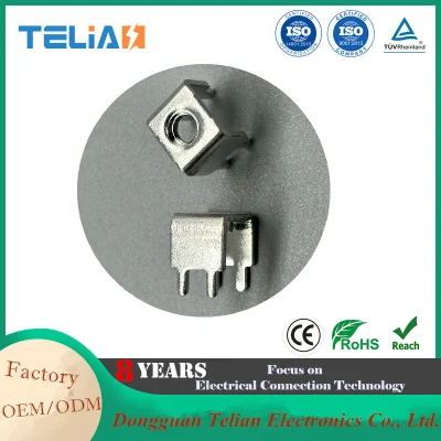 Terminale con linguetta di saldatura M5 in rame puro stagnato terminale di saldatura quattro Pin terminale a vite per circuito stampato