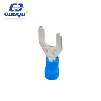  Connettore terminale a forcella a forcella Vinyl 22-18 16-14 12-10 GA AWG Prigioniero indicatore n. 10