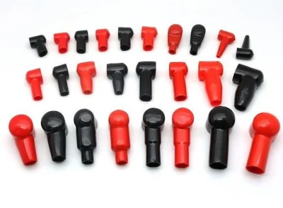 Protezione per cavo in PVC morbido da 16 mm2 anello in plastica con protezione per cavo in gomma Coperchio terminale flessibile in vinile 12-16-45