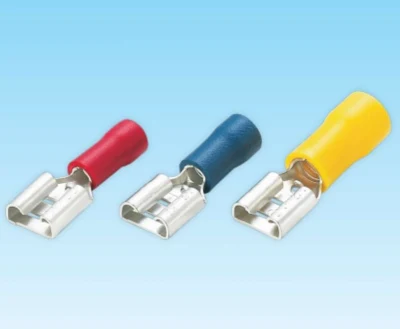  Cavo a crimpare a crimpare con scollegamento femmina a forcella pre-isolato rosso giallo blu OEM Terminali